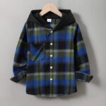 قميص كاروهات ازرق ربيعي