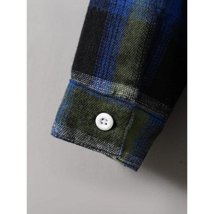 ⁦قميص كاروهات ازرق ربيعي⁩ - الصورة ⁦3⁩