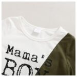 ⁦بيجامة قطعتين زيتي وابيض ربيعي⁩ - الصورة ⁦3⁩