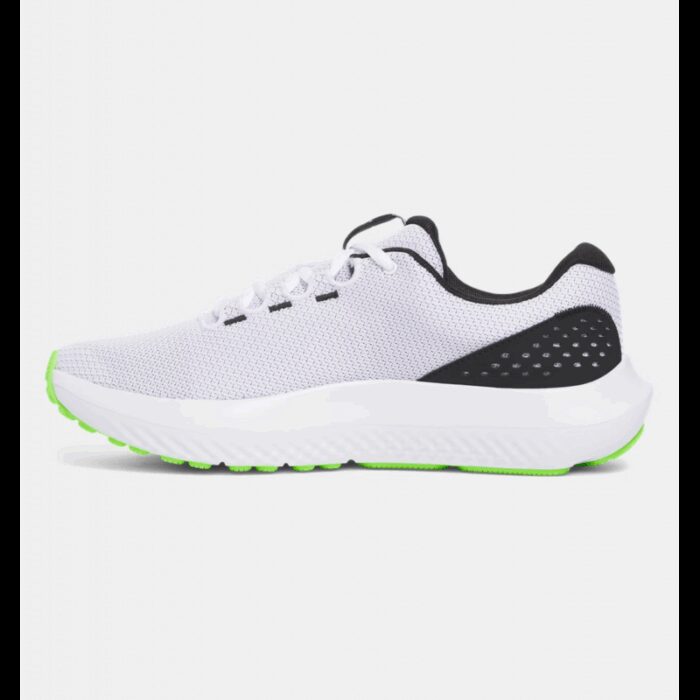 ⁦Under Under Men's UA Surge 4 Running Shoes- حذاء اندر ارمور سيرج 4 للرجال لون أبيض وأسود⁩ - الصورة ⁦2⁩