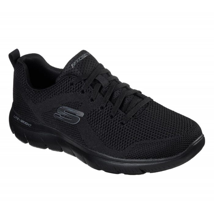 1029465_683303d758c93 Skechers Mens' Summits - Brisbane Shoes- حذاء سكيتشرز سوميتس بريسبان للرجال لون أسود - الصورة 1