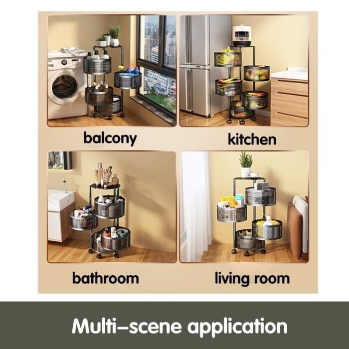 ⁦سلة خضار معدن 5 طبقات⁩ - الصورة ⁦2⁩