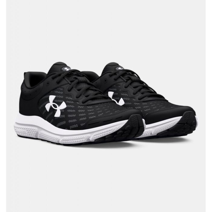 ⁦Under Armour Men's Charged Assert 10 Running Shoes - حذاء أندر آرمر تشارجد اسيرت 10 رانينج للرجال لون أسود وأبيض⁩ - الصورة ⁦4⁩