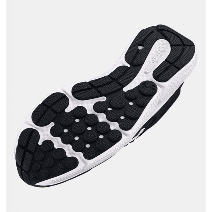 ⁦Under Armour Men's Charged Assert 10 Running Shoes - حذاء أندر آرمر تشارجد اسيرت 10 رانينج للرجال لون أسود وأبيض⁩ - الصورة ⁦5⁩
