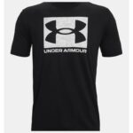 ⁦Under Armour Men's ABC Camo Boxed Logo Short Sleeve T-Shirt - تيشيرت أندر آرمر كامو بوكسد لوجو بأكمام قصيرة للرجال لون أسود⁩ - الصورة ⁦5⁩
