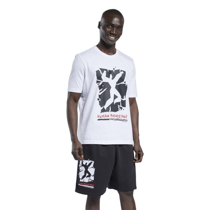 ⁦Reebok Unisex Classics Human Rights Now! T-Shirt تيشيرت ريبوك كلاسيك للجنسين لون أبيض⁩ - الصورة ⁦1⁩