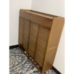 ⁦خزانة أحذية بامبو مع أبواب 4 دفات - 120*121*33 سم⁩ - الصورة ⁦6⁩