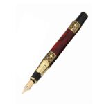 ⁦قلم حبر بريشة فاخر لون أسود وبني⁩ - الصورة ⁦2⁩