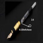 ⁦قلم حبر بريشة فاخر لون أسود وبني⁩ - الصورة ⁦4⁩