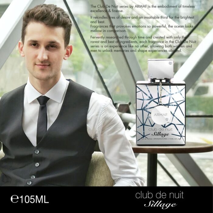 ⁦عطر كلوب دي نوي ستيلاج من ارماف للرجال سعة 105 مل- Club De Nuit Sillage EDP By Armaf for Men 105 ML⁩ - الصورة ⁦2⁩