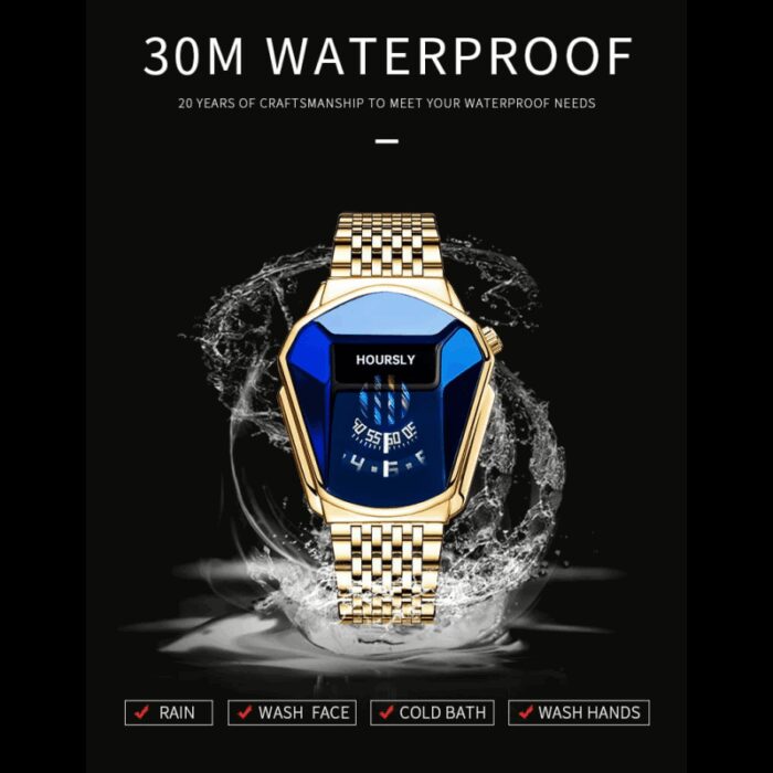 ⁦ساعة هورسلي فرعونية لون ذهبي⁩ - الصورة ⁦5⁩