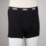 ⁦بوكسر رجالي قطن 100% لون أسود من شركة DINN⁩ - الصورة ⁦2⁩