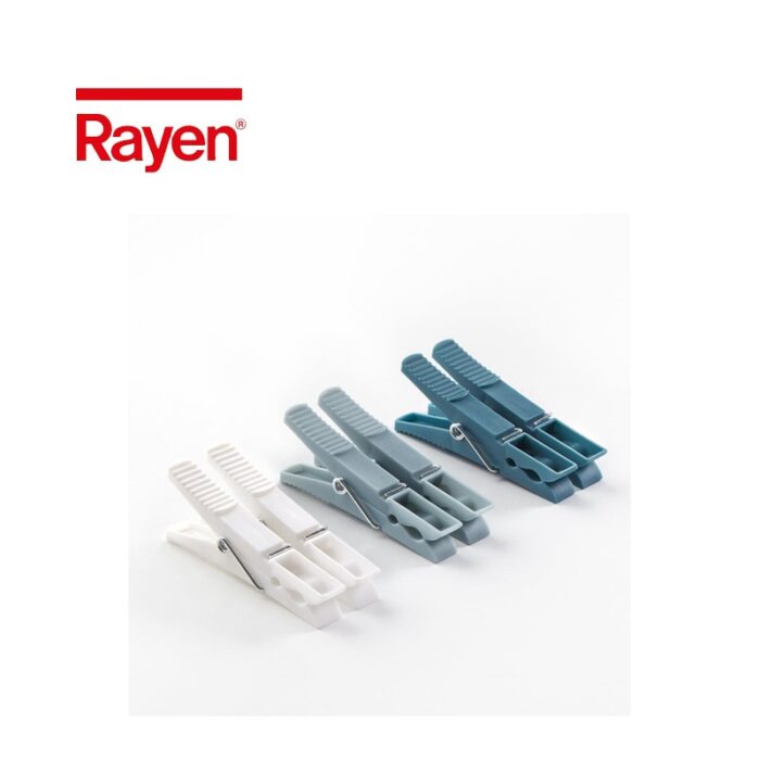 10332037_6833324840ed0 ملاقط غسيل بلاستيكية من رايان 24 ملقط بألوان مختلفة-Rayen Premium High Quality Clothes Pegs Set of 24 - الصورة 1