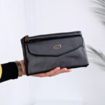 ⁦محفظة ستاتية لون اسود⁩ - الصورة ⁦4⁩