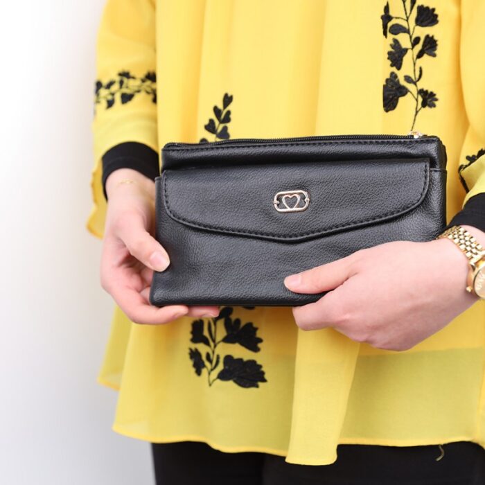 ⁦محفظة ستاتية لون اسود⁩ - الصورة ⁦7⁩