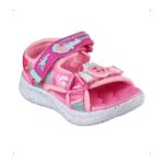 صندل سكيتشرز جمب سترز للأطفال لون زهري-Skechers Kids' Jumpsters Sandal