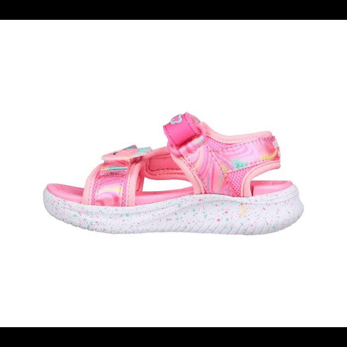 ⁦صندل سكيتشرز جمب سترز للأطفال لون زهري-Skechers Kids' Jumpsters Sandal⁩ - الصورة ⁦5⁩