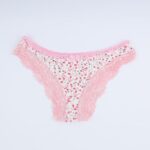 ⁦ملابس داخلية سليب للنساء لون أبيض وبطيخي⁩ - الصورة ⁦5⁩