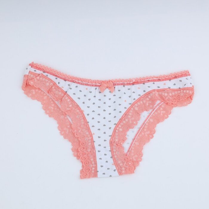 ⁦ملابس داخلية سليب للنساء لون أبيض وزهري⁩ - الصورة ⁦2⁩