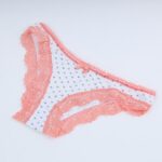 ⁦ملابس داخلية سليب للنساء لون أبيض وزهري⁩ - الصورة ⁦3⁩