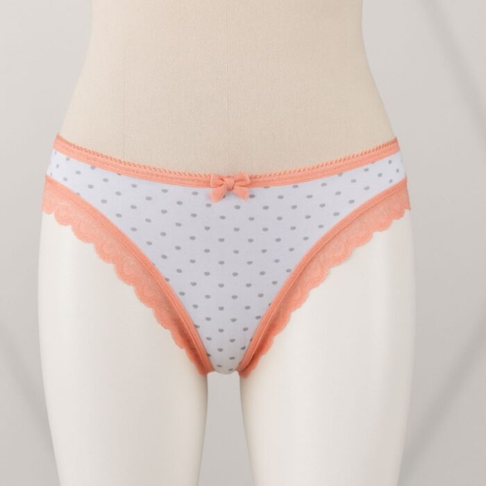 ⁦ملابس داخلية سليب للنساء لون أبيض وزهري⁩ - الصورة ⁦5⁩