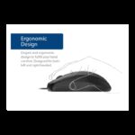 ⁦ماوس كمبيوتر سلكي لون أسود-AOC MS121 Wired Optical Mouse⁩ - الصورة ⁦7⁩