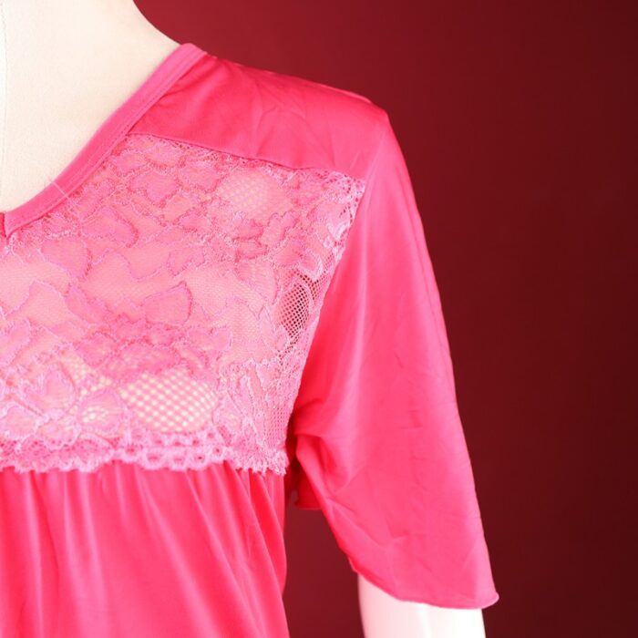 ⁦فستان بيتي صيفي للنساء لون زهري⁩ - الصورة ⁦3⁩