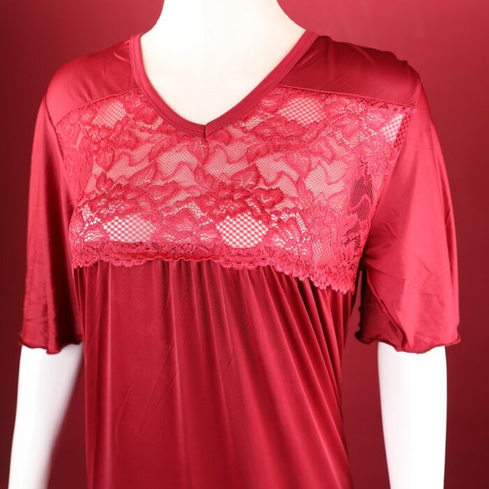 ⁦فستان بيتي صيفي للنساء لون خمري⁩ - الصورة ⁦3⁩