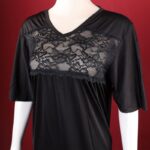 ⁦فستان بيتي صيفي للنساء لون أسود⁩ - الصورة ⁦3⁩