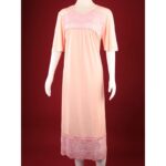 ⁦فستان بيتي صيفي للنساء لون مشمشي⁩ - الصورة ⁦2⁩