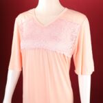 ⁦فستان بيتي صيفي للنساء لون مشمشي⁩ - الصورة ⁦3⁩