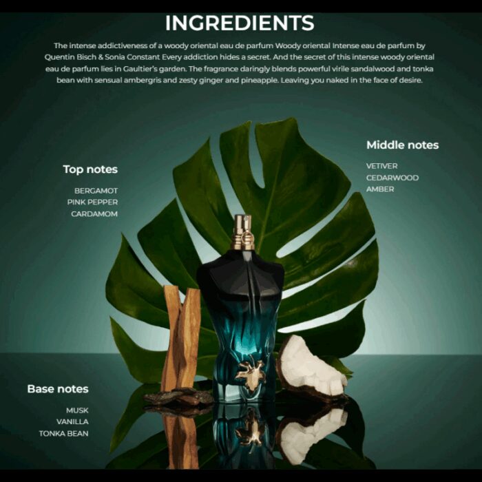 ⁦عطر لي بيو لي من جان بول جالتيير للرجال سعة 125 مل - Le Beau Le Parfum Intense EDP By Jean Paul Gaultier For Men 125ml⁩ - الصورة ⁦6⁩