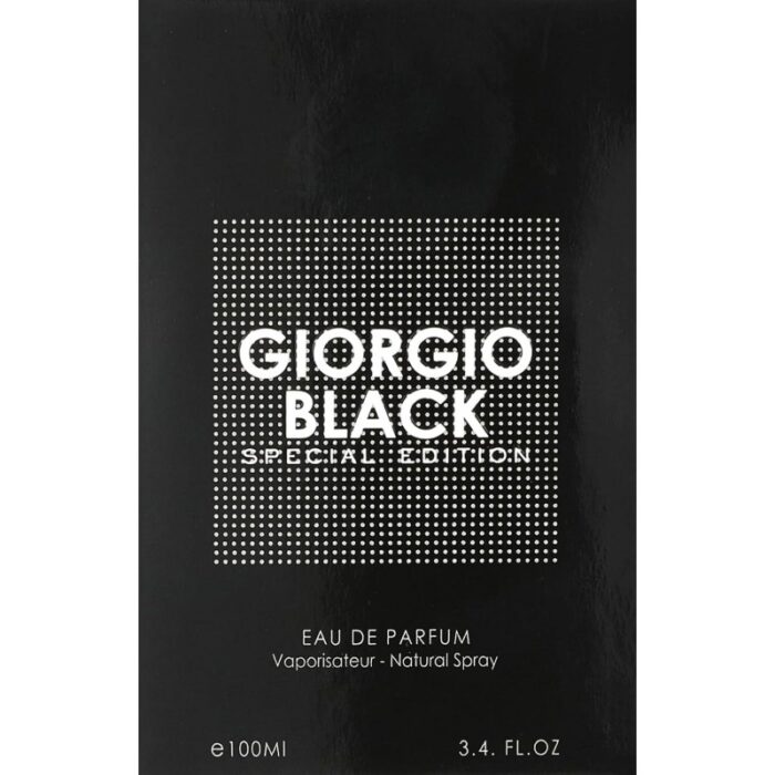 ⁦Giorgio Men's Black Special Edition EDP Spray by Giorgio 100ml- عطر جوجيو بلاك للرجال 100 مل⁩ - الصورة ⁦2⁩