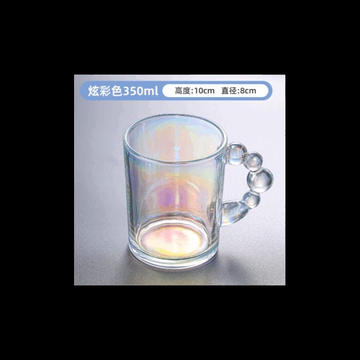 ⁦مج زجاج ثقيل شفاف مع مقبض بيل سعة 350 مل⁩ - الصورة ⁦2⁩