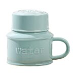 ⁦مج (كوب ) مع غطاء لون فيروزي⁩ - الصورة ⁦6⁩