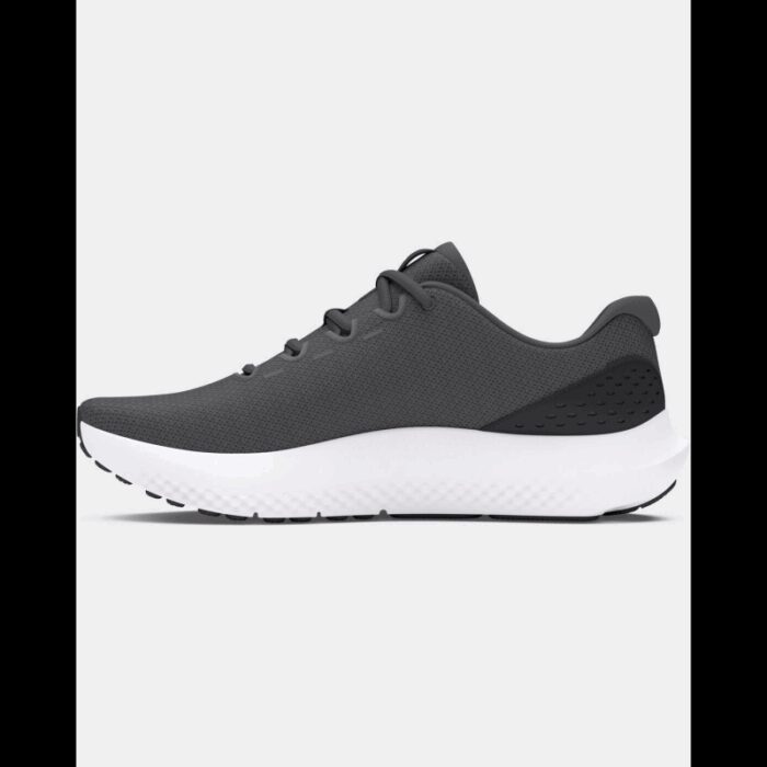 ⁦Under Under Men's UA Surge 4 Running Shoes- حذاء اندر ارمور سيرج 4 للرجال لون رمادي ونعل أبيض⁩ - الصورة ⁦2⁩
