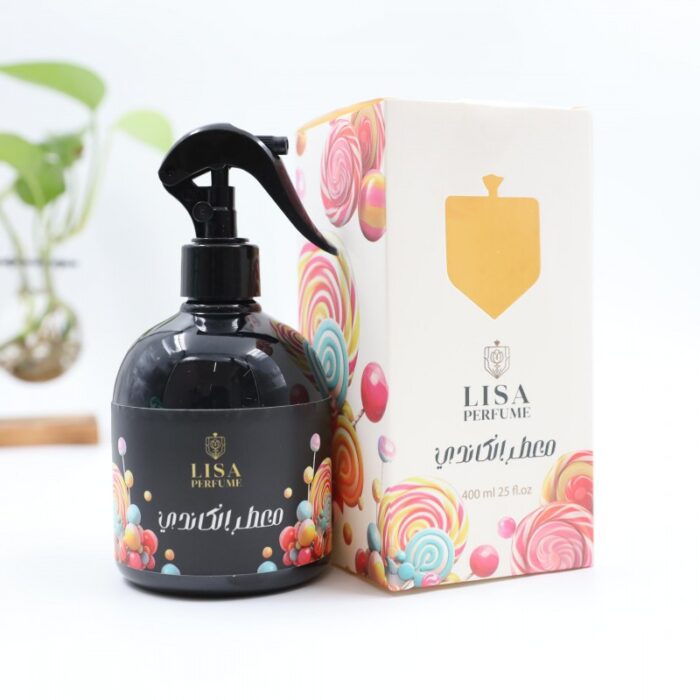 ⁦معطر جو وملايس وأقمشة وأثاث من ليزا برائحة الكاندي حجم 400 ML⁩ - الصورة ⁦5⁩