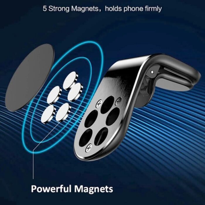 ⁦حمالة الهاتف CT-318 المغناطيسية للسيارة تثبت على فتحات تهوية السيارة - حجم صغير⁩ - الصورة ⁦7⁩
