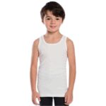 ⁦طقم شباح داخلي ولادي (قطعتين) للأطفال لون أبيض⁩ - الصورة ⁦2⁩