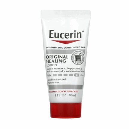 لوشن الجسم الأصلي للبشرة الجافة من يوسيرين حجم 30 مل -Original Healing Lotion Fragrance Free By Eucerin 30 ML