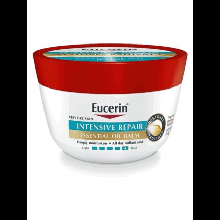 بلسم الزيوت العطرية للإصلاح المكثف من يوسيرين حجم 198غم -Intensive Repair Essential Oil Balm By Eucerin 198 g