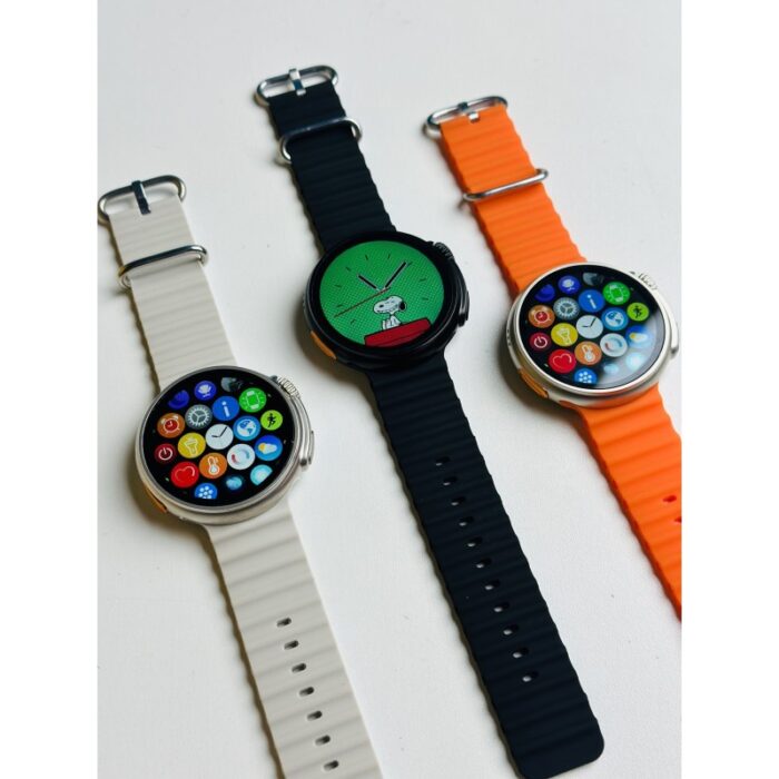 1033752970_683340fc71d1c ساعة ذكية دائرية GT9 قشاط واحد اسود - الصورة 1