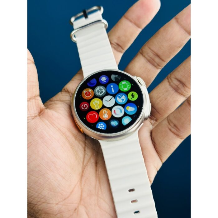 ⁦ساعة ذكية دائرية GT9  قشاط واحد اسود⁩ - الصورة ⁦4⁩