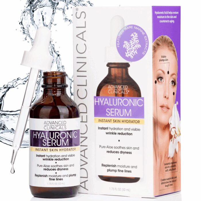 سيروم الهيالورونيك للبشرة من أدفانسد كلينيكال 52 مل -Hyaluronic Serum By Advanced Clinicals 52ML