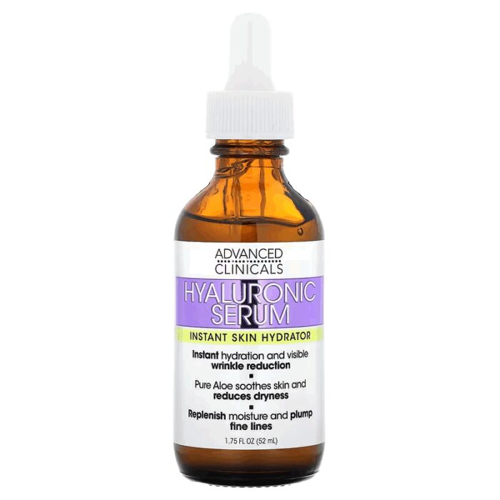 ⁦سيروم الهيالورونيك للبشرة من أدفانسد كلينيكال 52 مل -Hyaluronic Serum By Advanced Clinicals 52ML⁩ - الصورة ⁦8⁩