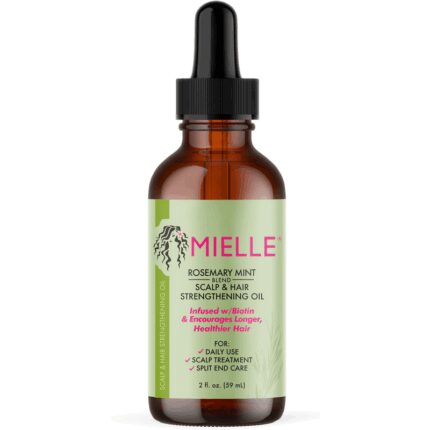 زيت اكليل الجبل والنعناع للشعر -Mielle Organics Rosemary Mint Scalp & Hair Strengthening Oil for All Hair Types By Mielle 59ML