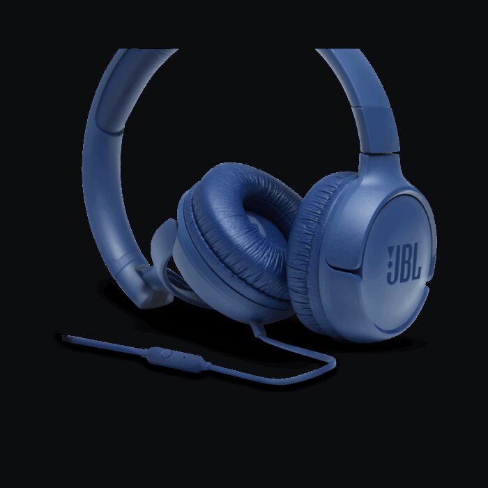 ⁦JBL Tune 500 Wired Headphones Blue⁩ - الصورة ⁦5⁩