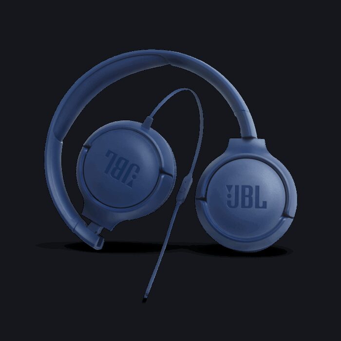 ⁦JBL Tune 500 Wired Headphones Blue⁩ - الصورة ⁦6⁩