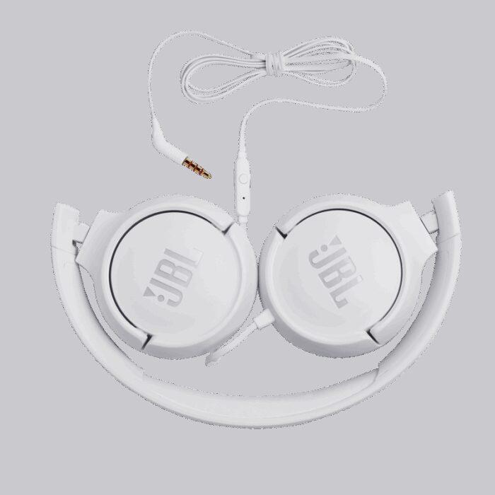 ⁦JBL Tune 500 Wired Headphones White⁩ - الصورة ⁦3⁩