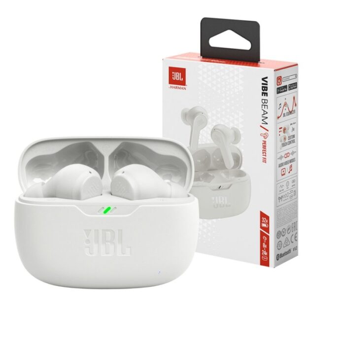 ⁦JBL Wave Beam Wireless In-Ear Headphones White⁩ - الصورة ⁦12⁩